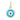 14k Solid Gold & Turquoise Enamel Evil Eye Pendant,  (14K-DP-189)