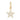 14k Solid Gold & Diamond Star Pendant,  (14K-DP-196)