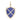 14k Solid Gold & Diamond Lapis Shield Pendant,  (14K-DP-194)