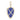 14k Solid Gold & Diamond Lapis Shield Pendant,  (14K-DP-194)