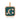 14K Solid Gold Pave Diamond & Malachite Moon and Stars Pendant, (14K-DP-118)