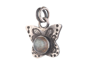 Sterling Silver Labradorite Small Butterfly Pendant, (SP-5856)