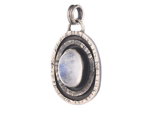 Sterling Silver Moonstone Handcrafted Artisan Pendant, (SP-5858)