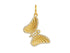 14K Solid Gold Pave Diamond Butterfly Pendant, (14K-DP-057)