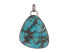 Sterling Silver Turquoise Handcrafted Artisan Pendant, (SP-5847)