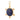 Sterling Silver & Lapis with Ruby Pendant, (DPL-2578)