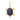 Sterling Silver & Lapis with Ruby Pendant, (DPL-2578)