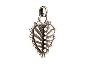 Sterling Silver Handcrafted Heart Pendant, (AF-562)
