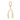 14k Solid Gold & Diamond Wish Bone Charm, (14K-DCH-803)