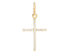 14k Solid Gold & Diamond Cross Charm, (14K-DCH-894)