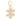 14k Solid Gold & Diamond Flower Pendant,  (14K-DP-129)