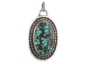 Sterling Silver Turquoise Handcrafted Artisan Pendant, (SP-5749)