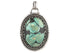 Sterling Silver Turquoise Handcrafted Artisan Pendant, (SP-5746)