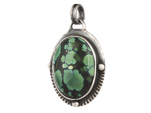 Sterling Silver Turquoise Handcrafted Artisan Pendant, (SP-5751)