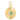 14k Solid Gold & Diamond Fluted Evil Eye Pendant,  (14K-DP-135)