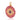14K Solid Gold Pave Diamond Lapis & Ruby Evil Eye Pendant,  (14K-DP-103)