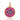 14K Solid Gold, Pink Sapphire & Blue Sapphire Evil Eye Pendant,  (14K-DP-100)