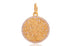 14K Solid Gold Pave Diamond Wish Of Tree Pendant,  (14K-DP-102)