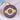 14K Solid Gold Pave Diamond Sapphire Evil Eye  Pendant,  (14K-DP-099)