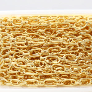 14K Gold Filled Long & Short Chain, 3.2x6 mm Chain, By the Foot, Bulk Savings Available!!! (GF-104)
