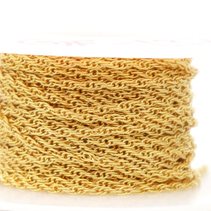 14K Gold Filled  Long and Short Oval Link Cable, By the Foot, Bulk Savings Available!!! (GF-138)