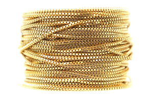 14K Gold Filled Box Chain, 1 mm (GF-094)