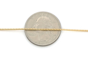 14K Gold Filled Box Chain, 1 mm (GF-094)
