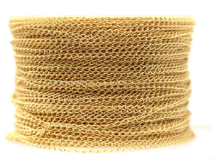 14K Gold Filled Curb Chain, 1.1 mm, (GF-097)