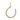 14K Solid Gold Pave Diamond  Lucky Horse Shoe Pendant, (14K-DP-038)
