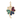 14K Solid Gold Four Leaf Clover with Diamonds, Emeralds, Rubies, & Sapphires Pendant, (14K-DP-040)