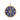 14K Solid Gold Pave Diamond & Lapis Compass Pendant, (14K-DP-044)