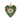 14K Solid Gold Pave Diamond & Malachite Heart Pendant, (14K-DP-046)