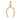14K Solid Gold Pave Diamond Lucky Horse Shoe Pendant, (14K-DP-065)