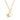 14k Solid Gold Round Charm Holder Enhancer, 12 mm (14K-DL-002)