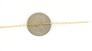 14k Gold Filled Curb Chain, 1.6x3.9 mm, (GF-084)