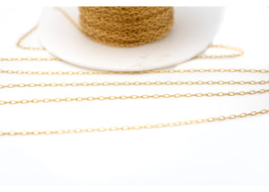 14k Gold Filled Cable Chain,1.6x2 mm, (GF-069)