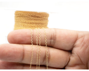 14k Gold Filled Cable Chain Chain,1.6x2mm, (GF-075)