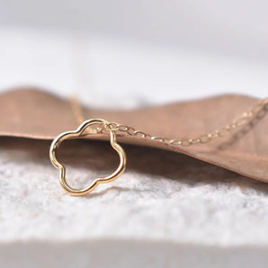 14k Gold Filled Clover Jump Ring - Closed Jewelry Link Connector