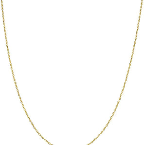 14KT Yellow Gold Shiny Classic Cable Chain with Spring ring clasp, 1.0 mm, (3-14KT-Cable )