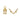 14K Gold Filled Clam Shell Bead Tip With 2 Rings 0.9 mm Hole, Clamshell End Tip Beads, (GF-372)