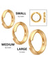 Gold Filled Round Split Ring, 3 Sizes - 5.2mm, 6.2mm, 7.2mm, (GF-363)