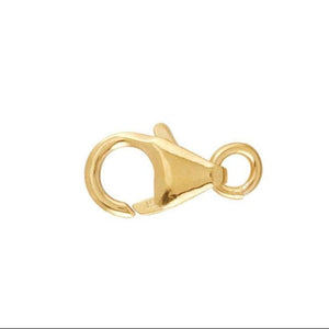 14k SOLID Gold Oval Trigger Clasp, 3 Sizes, (14k-103)
