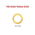 14k SOLID Yellow Gold, 4 mm, 24 gauge, Open Jump Ring, (14k-JR24-4O)