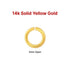 14k SOLID Yellow Gold, 5 mm, 20 gauge, Open Jump Ring, (14k-JR20-5O)