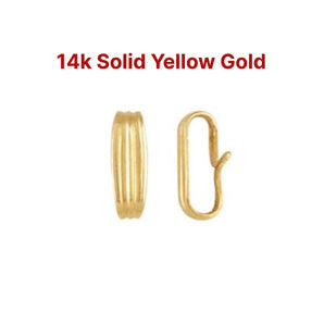 14k SOLID Gold Small Locket Bail, 5.7x2.7mm, (14k-100-B)