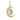 Pave Diamond & Golden Rutile Crescent Moon Pendant, (DPM-1285)