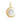 Pave Diamond & Golden Rutile Crescent Moon Pendant, (DPM-1285)
