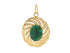 Pave Diamond & Emerald Pendant, (DPM-1304)