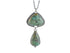 Sterling Silver Turquoise Large Two Stone Pendant, (SP-5825)