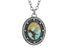 Sterling Silver Turquoise Handcrafted Artisan Pendant, (SP-5813)